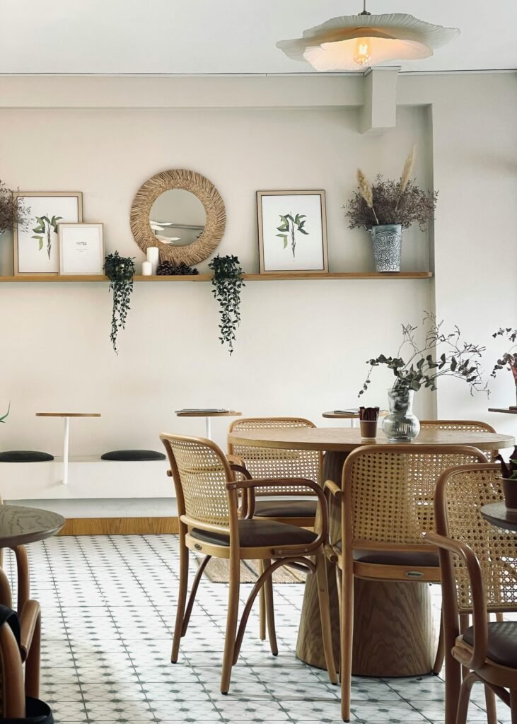 Floating Shelves on Dining Room