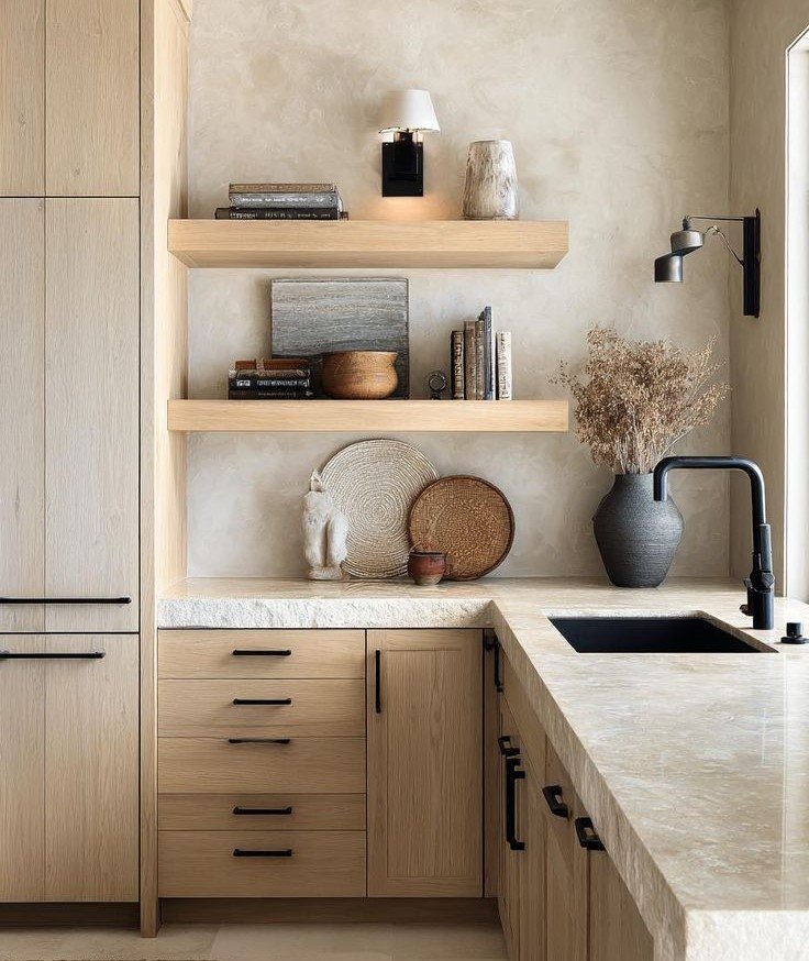 How to Make DIY Floating Kitchen Shelves