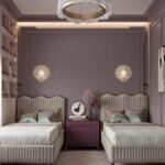 Modern Cottage Shared Teen Girl Bedroom