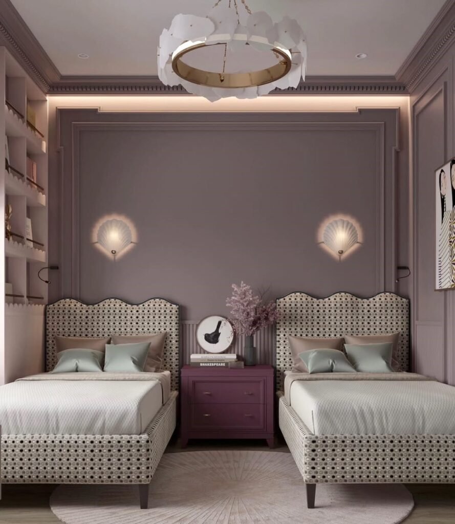 Modern Cottage Shared Teen Girl Bedroom