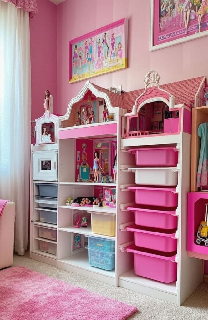 Barbie storage room ideas